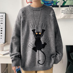 Scratching Cat Pullover