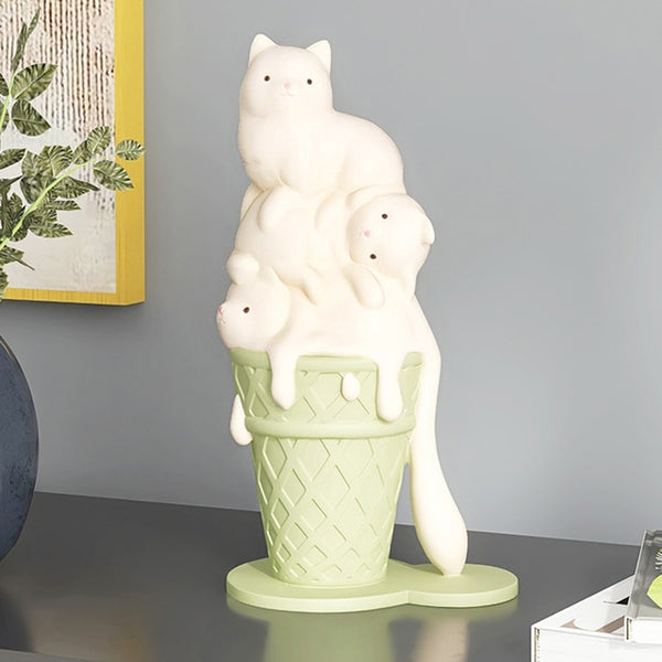Load image into Gallery viewer, Ice Cream Cat Figure
