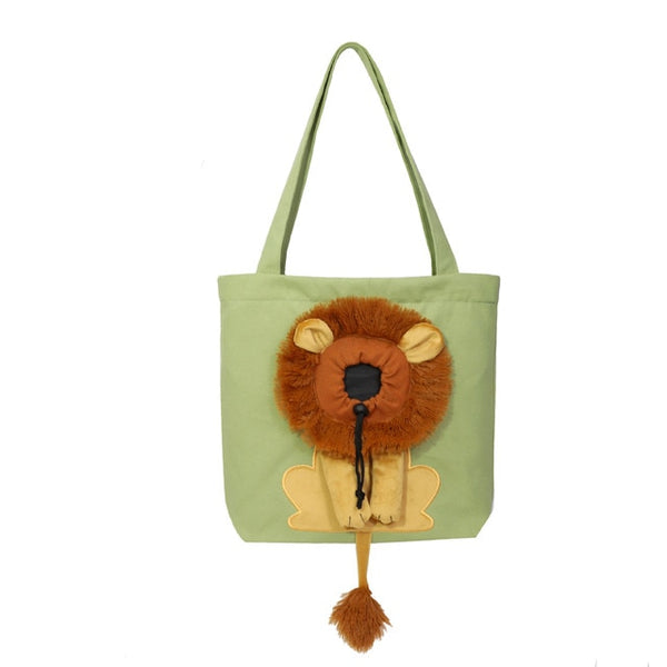 Load image into Gallery viewer, Lion Kitty Carrier Bag
