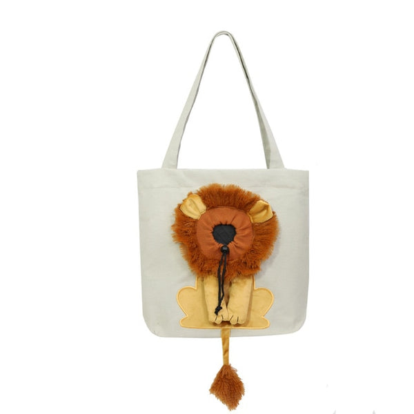 Load image into Gallery viewer, Lion Kitty Carrier Bag
