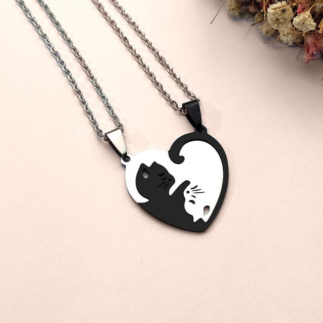 Yin Yang Cat Necklace