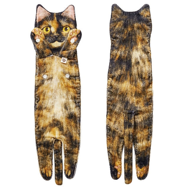 Decorative Hanging Cat Towel