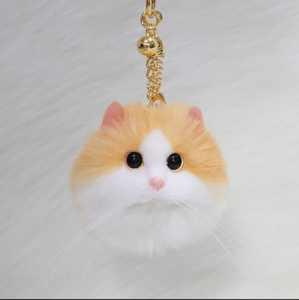 Load image into Gallery viewer, Luxurious Cat Plush Keychain
