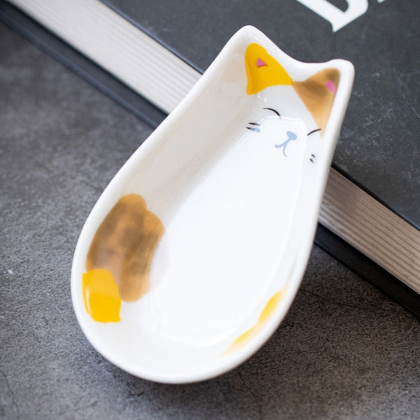 Load image into Gallery viewer, Cute Cat Seasoning Dish
